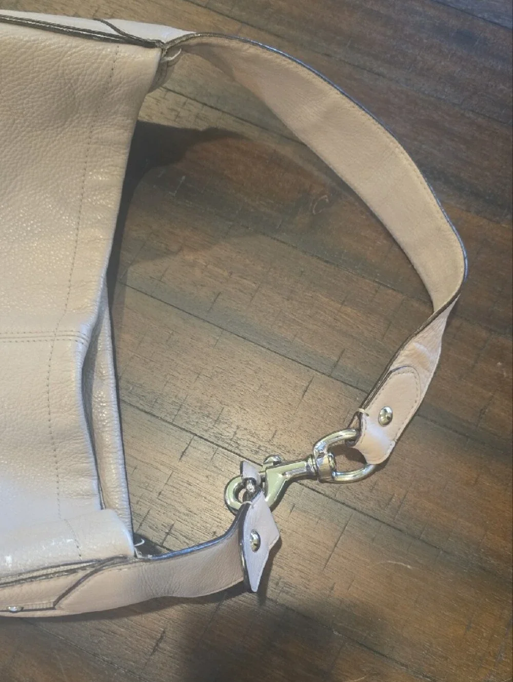 COACH Leather Shoulder Hobo Bag - Taupe ~ $55